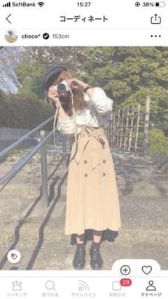 トレンチAラインスカートのサムネイル