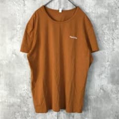 レディース/半袖Tシャツ(XXLサイズ)/茶系/無地/古着/大きめのサムネイル