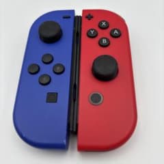 [미품 순정 완동]닌텐도SwitchJoyCon 깊고 푸른 깊은 빨강 1