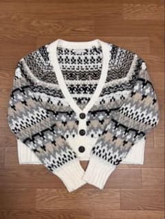 AMERICAN EAGLE フェアアイル柄 ニット カーディガンのサムネイル