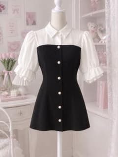 GRL レイヤード風シャツミニワンピース［tg722］のサムネイル