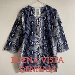 [新品]BUENA VISTA DENHAM 鯉口シャツ パイソン柄 デンハム紺 新品]BUENA VISTA DENHAM パイソン柄 鯉口シャツ デンハム紺 | Mercari