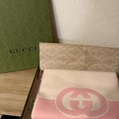 GUCCI インターロッキングG付きウールカシミヤスカーフのサムネイル
