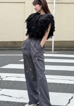 Bibiy ガーデンパンツ　Garden pants グレー　新品未使用タグ付のサムネイル