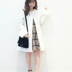 dazzlin ノーカラーコート 白のサムネイル