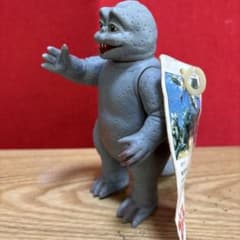ミニラ バンダイ タグ付 初期 1989タグ 1991刻印 東宝 ソフビ ゴジラ