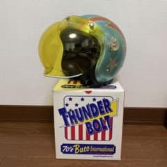 Buco THUNDER BOLT ジェットヘルメット スカイブルー Buco THUNDER BOLT ジェットヘルメット スカイブルー - メルカリ