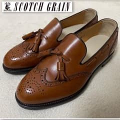 スコッチグレイン 3613 ウイングチップ タッセルローファー ブラウン
