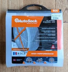 AutoSock 600 非金属タイヤチェーン 布製 スノーソックス【未使用】のサムネイル