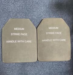 劇レア 米軍実物 USED品キャリアプレート Sサイズ 2枚組