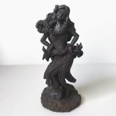 アンティーク ハワイ ハワイアン 木彫り 人形 フラガール 置物 28,5cm アンティーク ハワイ ハワイアン 木彫り 人形 フラガール 置物 28,5cm