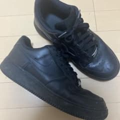 NIKE エアフォース1 ブラック 26cmのサムネイル