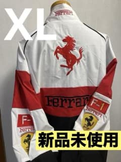 レーシングジャケット ジャンパー 赤 ブルゾン メンス XL人気 秋冬 黒 白①のサムネイル
