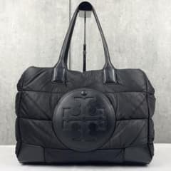 美品 トリーバーチ ナイロン トートバッグ パッファ キルティング エラ