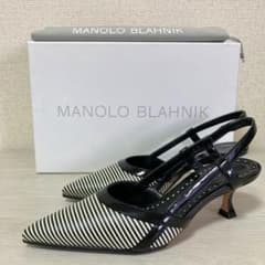 ✨極美品 定価13.2万 保存袋 箱付 マノロブラニク サンダル 22cm