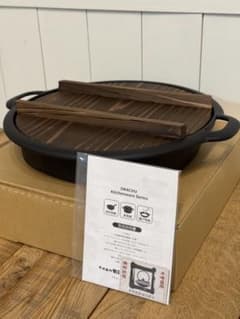 新品 岩鋳 Iwachu すき焼兼用餃子鍋 内寸24cm IH対応20044 - メルカリ