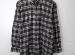 【雰囲気抜群】90s モノトーン チェック ボタンダウンシャツ L DECOYのサムネイル