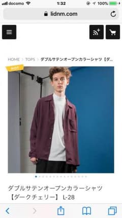 lidnm  オーブンカラーシャツのサムネイル