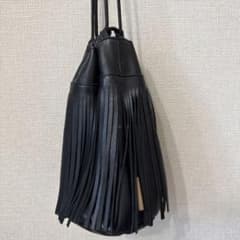 【本革】フリンジ バッグ 巾着のサムネイル