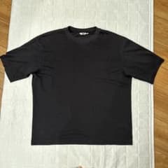 UNIQLO AIRism コットンクルーネックT ブラック XLのサムネイル
