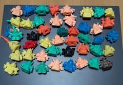 ガン消しジャンクカラーミックス45体＋付属品8個 - メルカリ