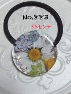 ハンドメイドNo.883 レジンヘアゴム❁⃘ノースポール、あじさい - メルカリ
