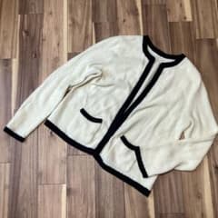 【訳あり】Leilian レリアン カシミヤ混 ニットカーディガン 13+のサムネイル