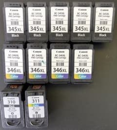 使用済　インク　BC-345XL BC-346XL BC-311 BC-310のサムネイル