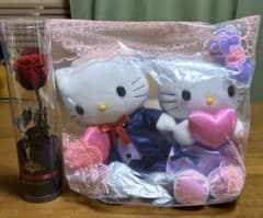 ハローキティ DENPO ぬいぐるみ プリザーブドフラワー セットのサムネイル