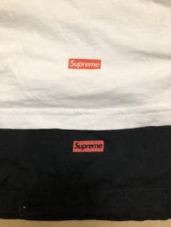 supreme Hanes Tee 白　黒のセットのサムネイル