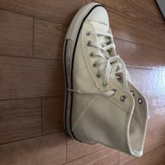 キャンバス ハイカットスニーカー アイボリーのサムネイル
