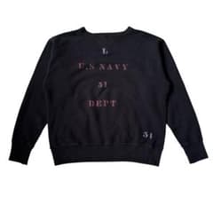 THREEFACE 両V U.S NAVY Stencil Sweatshirt