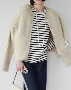 【エルフランク】【2023AW】ループ編みニットブルゾン/カーディガンのサムネイル