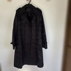 m.f.editorial トレンチコート ブラック チェック柄のサムネイル