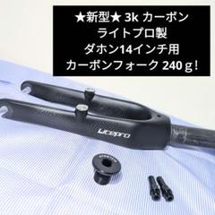 ★新型★超軽量240g! LitePro ダホン14インチ用 カーボンフォーク m21277710121_1.jpg?1727503414