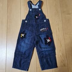 DOUBLE.B デニムオーバーオール 90サイズのサムネイル