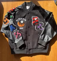 BLACKAIR スタジャン 黒刺繍のサムネイル