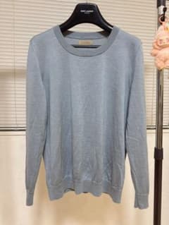FALCONERI カシミヤ100% クルーネックニット ブルーのサムネイル