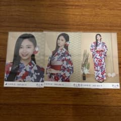 乃木坂46 生写真 浴衣 井上和 3種コンプのサムネイル