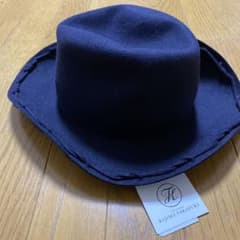 KIJIMA TAKAYUKI ウールハット NAVY 57cm【新品未使用】のサムネイル