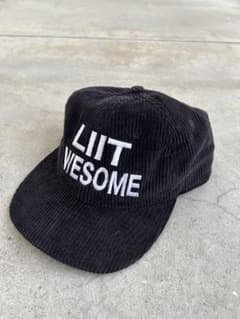 黒 コーデュロイ キャップ LIIT WESOMEのサムネイル