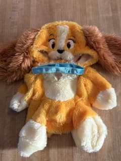 ユニベア わんわん物語 コスチューム ぬいぐるみ 美品】ユニベアシティ わんわん物語 レディ ぬいぐるみ用コスチューム