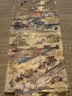 袋帯 洛中洛外図屏風(舟木本)柄 未仕立て - メルカリ