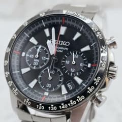 逆輸入海外モデル！極美品☆SEIKO クロノグラフ腕時計 SSB031 6T63