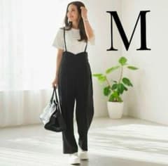 しまむら×manao　サロペット　黒Ｍサイズのサムネイル
