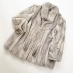 【美品】サファイアミンク 本毛皮 コート なめし柔らか サイズL相当 1658 本毛皮 サファイアミンクコート なめし柔らか 肉厚 ゆったり