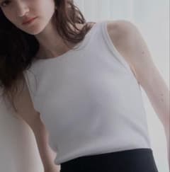 ポワ　pois back nuance tank ホワイトのサムネイル