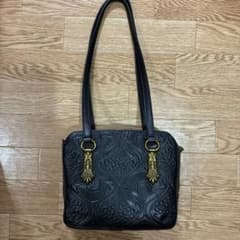 美品！アナスイ ノヴァ 本革 スクエアショルダーバッグ - メルカリ