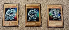 遊戯王 ブルーアイズホワイトドラゴン 青眼の白龍 初期/2期/英語版 3枚
