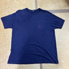 90s USA製 Polo Ralph Lauren ポケットTシャツ ネイビーのサムネイル